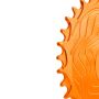 Blat MTB 1x Alugear AERO Round Boost do SRAM 3-bolts 38T-Pomarańczowy