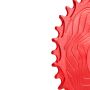 Blat MTB 1x Alugear AERO Round Boost do SRAM 3-bolts 38T-Czerwony
