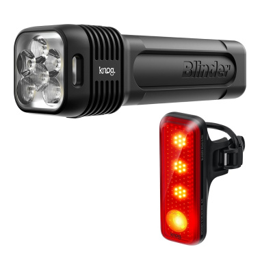Zestaw lampek Knog Blinder Pro 1300 + R150 tył