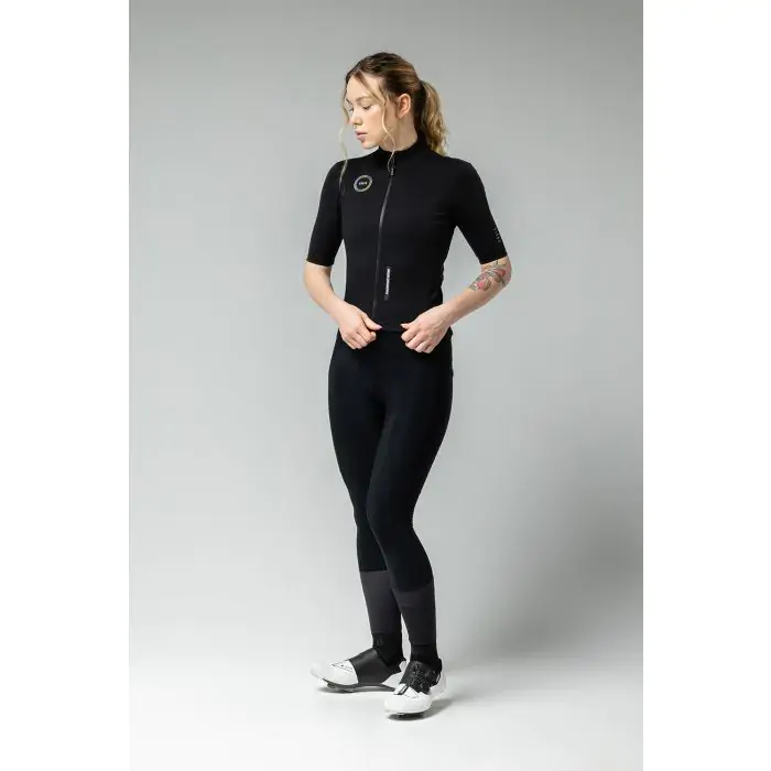 Women's short sleeve black jacket outlet