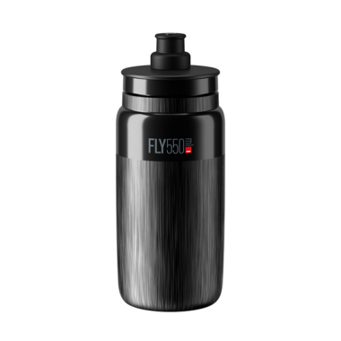 Bidon Elite FLY TEX Black, Grey Logo 550ml