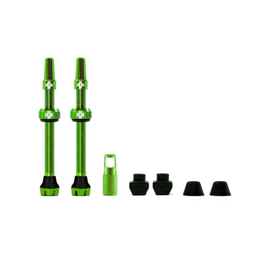 MUC-OFF WENTYLE TUBELESS 60MM ZIELONE Tubeless Valves/60mm/Green V2