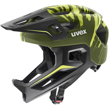 Kask full face UVEX React jr. dark olive matt 52-56