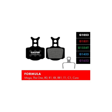 Klocki hamulcowe Galfer FORMULA Mega, The One, R0, R1, RX, RR1, T1, C1, Cura - Standard