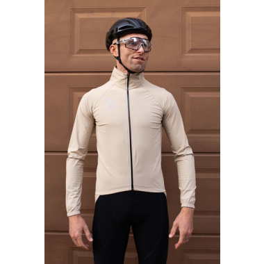 RASO Kurtka Kolarska Wodoodporna Light (XS,biszkoptowy)