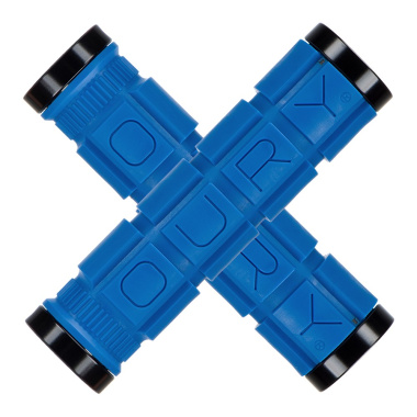 Chwyty kierownicy LIZARDSKINS Dual-Clamp Lock-On OURY - Blue 