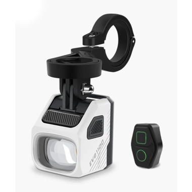 Lampka przednia MAGICSHINE EVO 1100 WHITE, 1100 lumenów, Biała, Zestaw Lampka + Uchwyt + Pilot (NEW 2025)