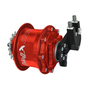 Piasta ROHLOFF SPEEDHUB 500/14 CC DB OEM 32 otw. Czerwonaa, Zestaw (Pod oś Quick Release/Hamulec Tarczowy/Adapter OEM) 