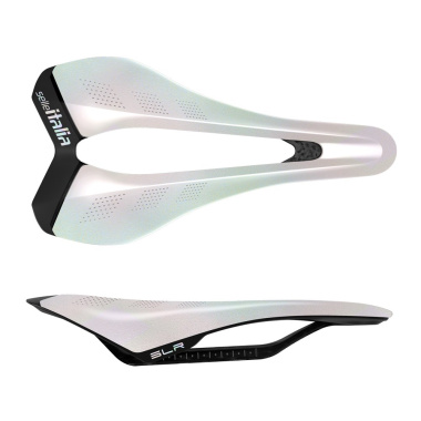 Siodło SELLE ITALIA SLR CARBON SE OPAL WHITE L (id match L3), Edycja Limitowana, 122g