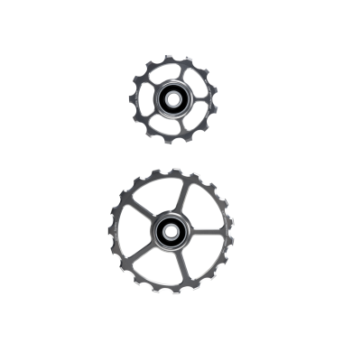 Zamienne Kółka Wózka Przerzutki CeramicSpeed OSPW Alu 13/19 SILVER LIMITED EDITION