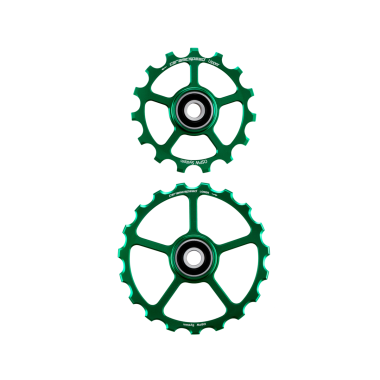 Zamienne Kółka Wózka CeramicSpeed 15+19 GREEN LIMITED Coated