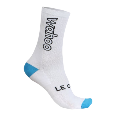 Skarpety LE COL OUTLINE WAHOO Cycling Socks Białe S/M