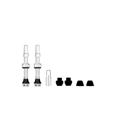 MUC-OFF WENTYLE TUBELESS 44MM SREBRNE Tubeless Valves/44mm/Silver V2