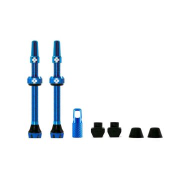 MUC-OFF WENTYLE TUBELESS 60MM NIEBIESKIE Tubeless Valves/60mm/Blue V2