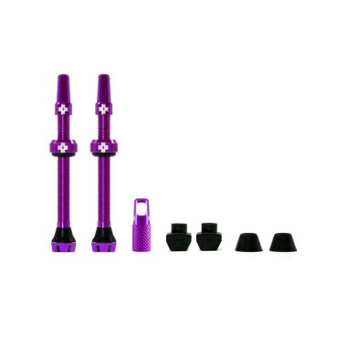 MUC-OFF WENTYLE TUBELESS 60MM FIOLETOWE Tubeless Valves/60mm/Purple V2