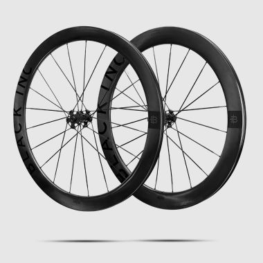 Komplet kół szosowych BLACK INC 48//58 Clincher Disc Brake (XDR) wys. stożka przód 48 / tył 58 mm, k. Jet Black