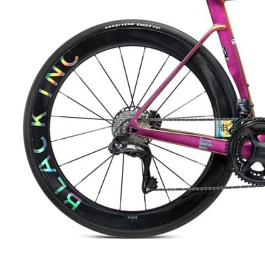 Komplet kół szosowych BLACK INC 48//58 CeramicSpeed bearings Clincher Disc Brake (Shimano) wys. stożka przód 48 / tył 58 mm, k. Chrome Label