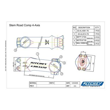
Ritchey wspornik kierownicy  COMP 4AXIS 6° 110MM czarny mat
