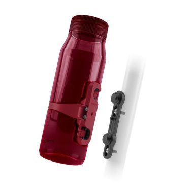 Butelka FIDLOCK TWIST 700 LIFE Clear/Dark Red + Baza Bike
