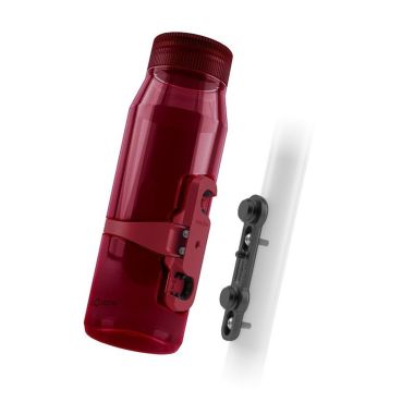 Butelka FIDLOCK TWIST 700 LIFE Clear/Dark Red + Baza Bike