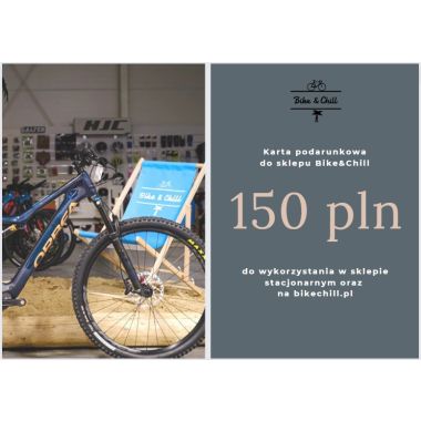 e-Karta podarunkowa do sklepu rowerowego - 150 zł