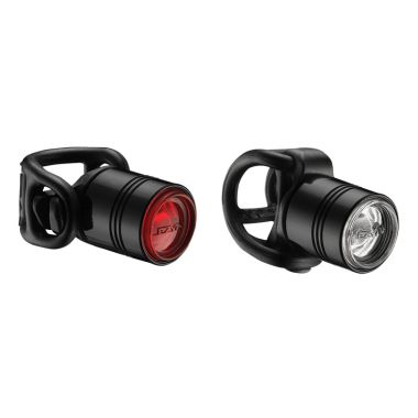 Zestaw lampki LEZYNE LED FEMTO DRIVE PAIR przód 15 lumenów czarna, tył 7 lumenów czarna (NEW)