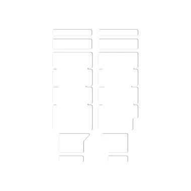 Osłona na amortyzator LIZARDSKINS FORK PROTECTOR CLEAR roz.55mm x 269mm przezroczysta połysk 