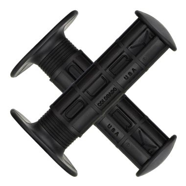 Chwyty kierownicy LIZARDSKINS Single Compound WAFFLE w/ Flange - Black 