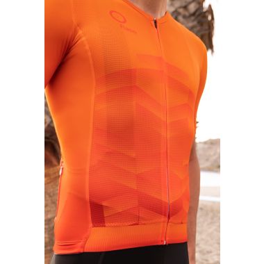 RASO Koszulka kolarska Visible (L, oranż)