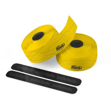 Owijka na kierownicę SELLE ITALIA GRAN FONDO gr.2,5mm żelowa żółta 