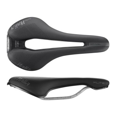 Siodło SELLE ITALIA FLITE BOOST GRAVEL TI316 SUPERFLOW S (id match S3), 228g, Czarne (NEW 2025)