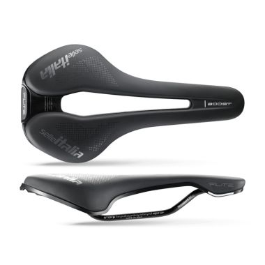 Siodło SELLE ITALIA FLITE BOOST SUPERFLOW TM S (id match - S3) Manganese Tube 7, soft-tek, czarne (NEW)