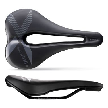 Siodło SELLE ITALIA X-Bow Superflow L3, FeC Alloy Rail ⌀7 mm, Soft-Tek, 320g, Czarne (NEW)