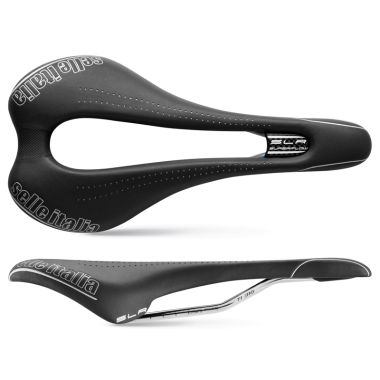 Siodło SELLE ITALIA SLR SUPERFLOW S (id match - S3) ti 316 tube 7, fibra-tek, 185g czarne (DWZ)