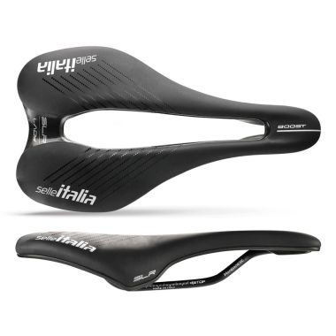 Siodło SELLE ITALIA SLR BOOST LADY SUPERFLOW TM S (id match - S3) manganese tube 7, fibra-tek, czarne (NEW)