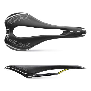 Siodło SELLE ITALIA SLR TEKNO FLOW S (id match - S3) carbon/keramic 7x9, carbon/fibra-tek, 110g carbon (DWZ)