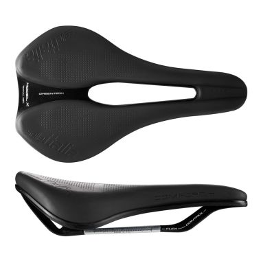Siodło SELLE ITALIA MODEL X COMFORT + SUPERFLOW L (id match L3), FeC Alloy Rail, 415g, Czarne (NEW 2025)