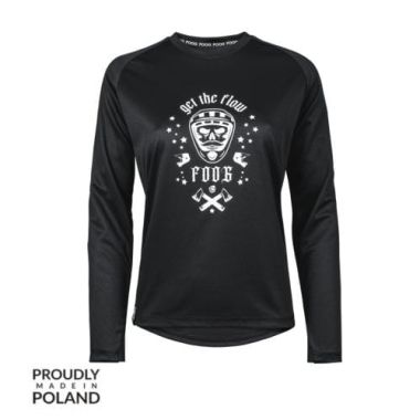 FOOGWear Jersey SKULL woman (L, black)