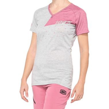 Koszulka damska 100% AIRMATIC Women's Jersey krótki rękaw grey mauve roz. S (NEW)