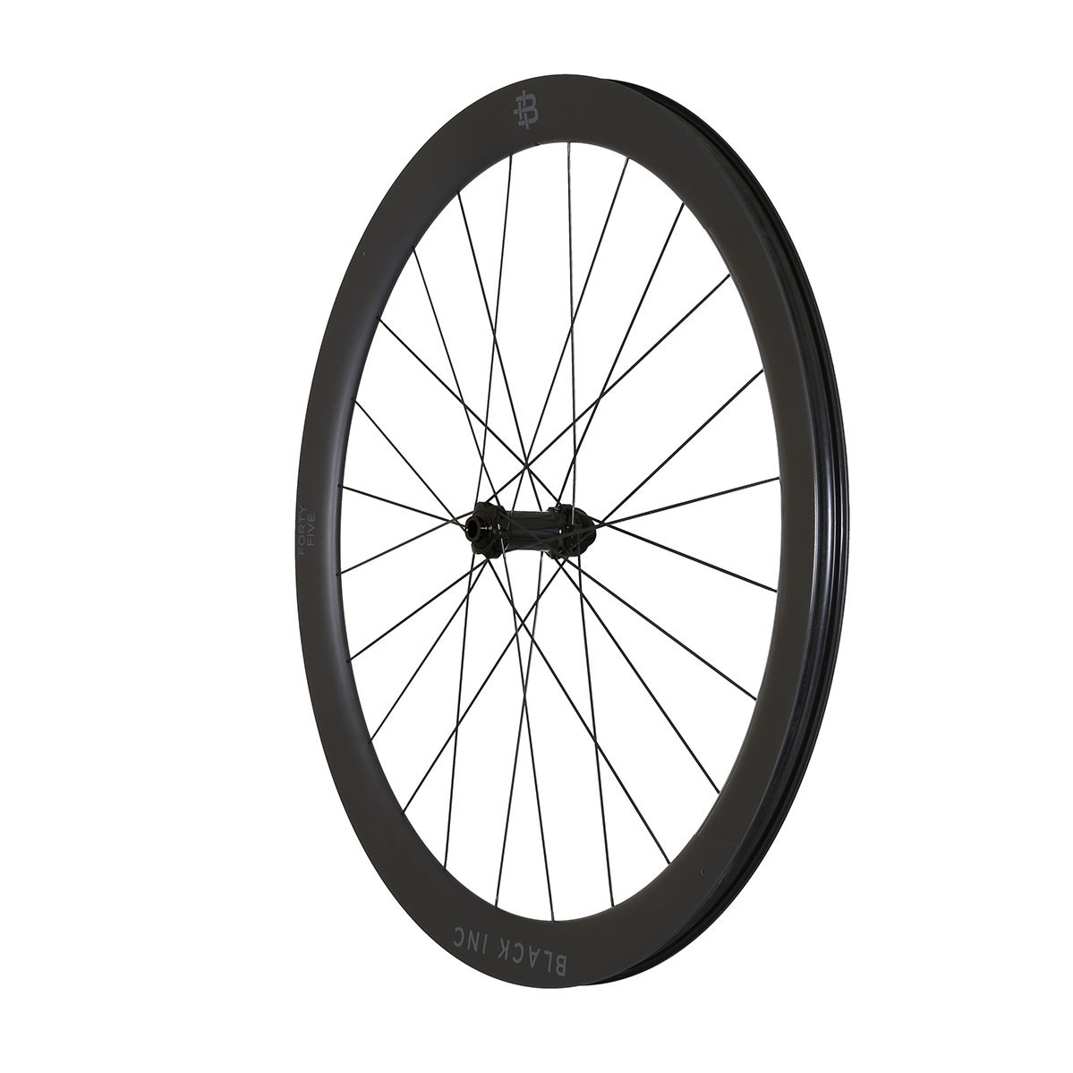 Komplet kół szosowych Black INC FORTY FIVE (Clincher Disc Brake