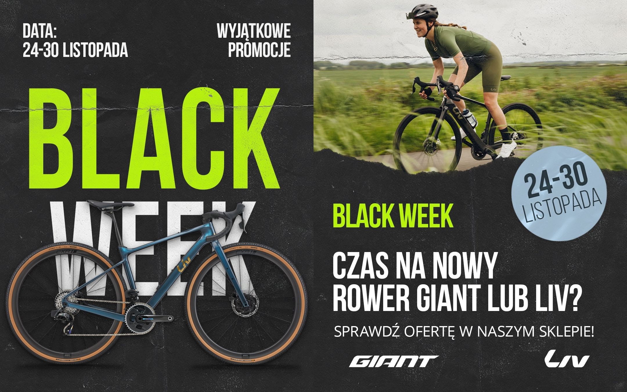 Black Week 2025 z marką Giant i Liv w Bike&Chill
