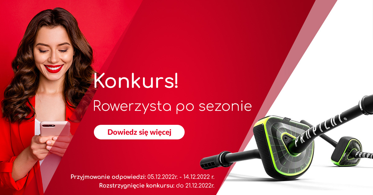 Konkurs - rowerzysta po sezonie. Atrakcyjne nagrody