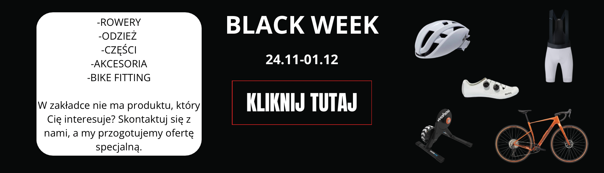 Black Week w sklepie Bike&Chill